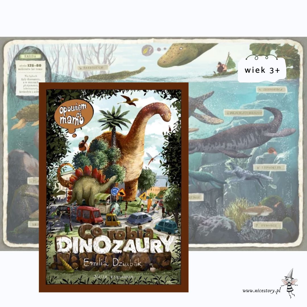 Co robią dinozaury? – recenzja książki dla dzieci o dinozaurach