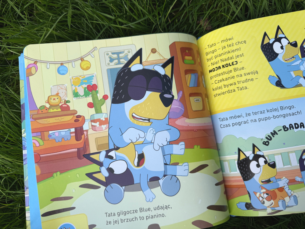 Tata I Bluey bawią się w łaskotki