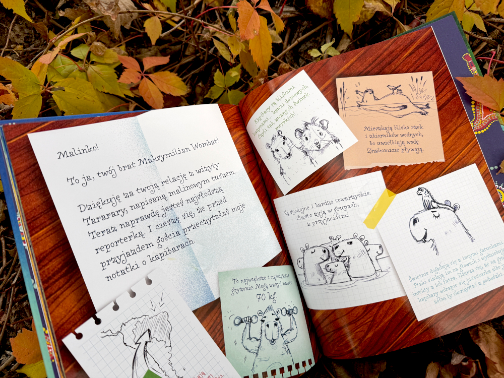 Listy Maksymiliana do Malinki Wombatki na temat Brazylii i Kapibary