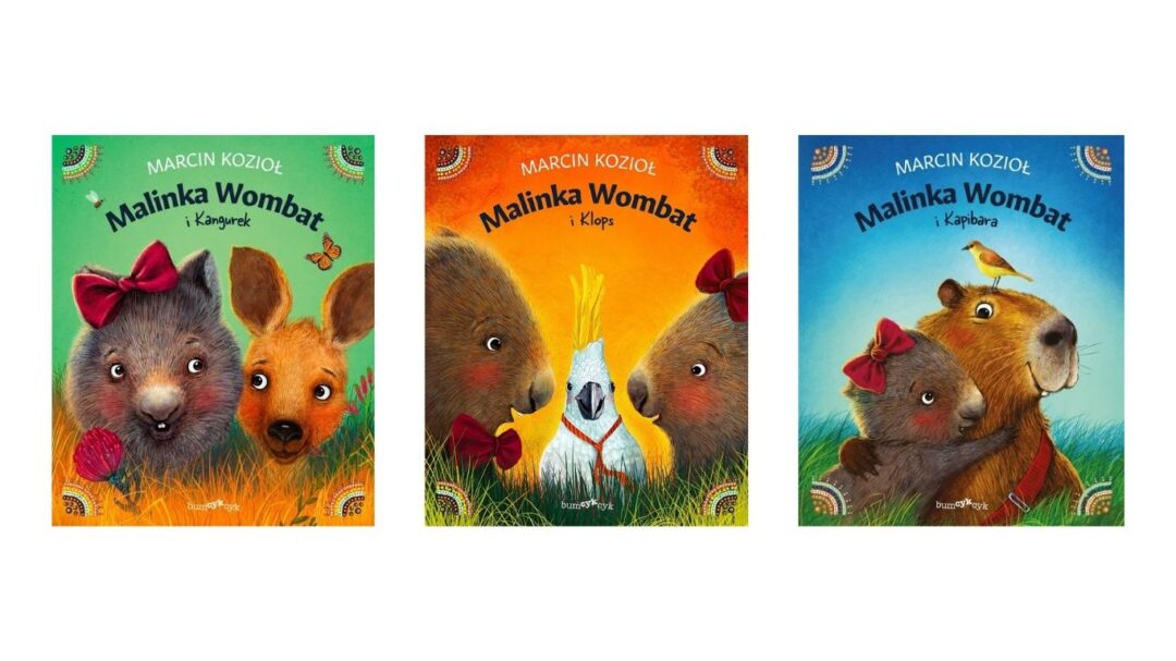Malinka Wombat seria książek dla dzieci