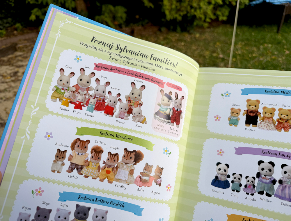 Prezentacja bohaterów Sylvanian Families.