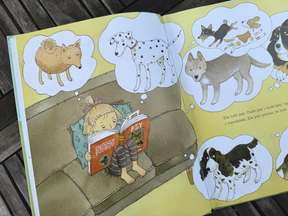 Ilustracja z książki Wszystkie psy Eli