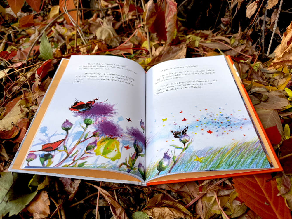 Leśna łąka w książce pogoda dla puchaczy