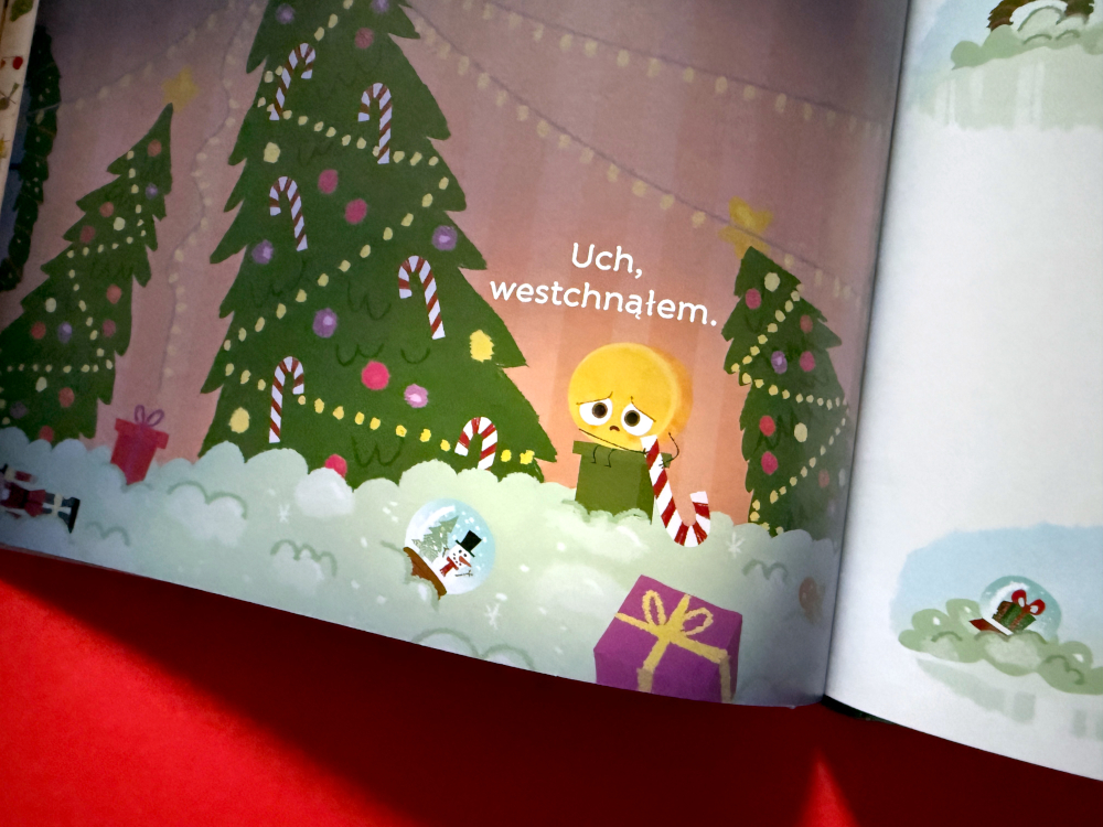 Kolorowa ilustracja z książki „Wielki Ser i Święta Stulecia” z postaciami Smacznej Bandy.