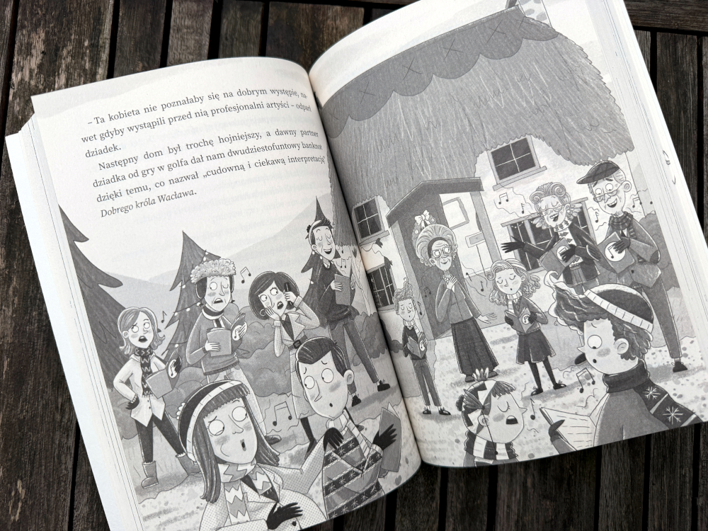 Wszyscy aktorzy z szkopki bożonarodzeniowej rodziny, bohaterów książki Operacja Szopka