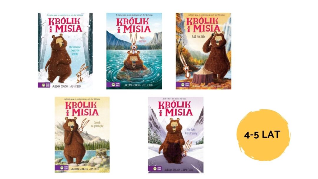 serie książek dla przedszkolaków - Misia i królik