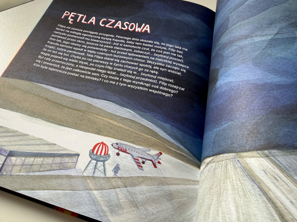 Pętla czasowa -ilustracja z książki Fabryka opowieści 