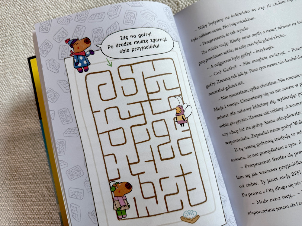 ilustracja z książki o złości - labirynt