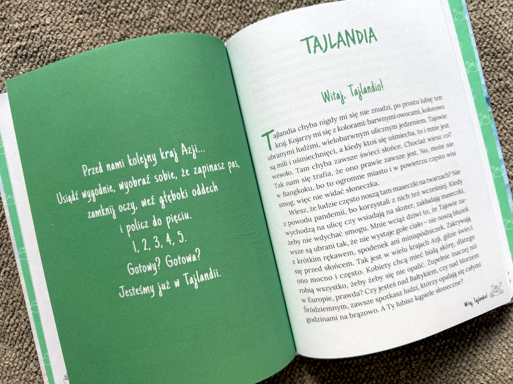 Tajlandia ilustracja z książki Azja Bez skarpetek dla dzieci