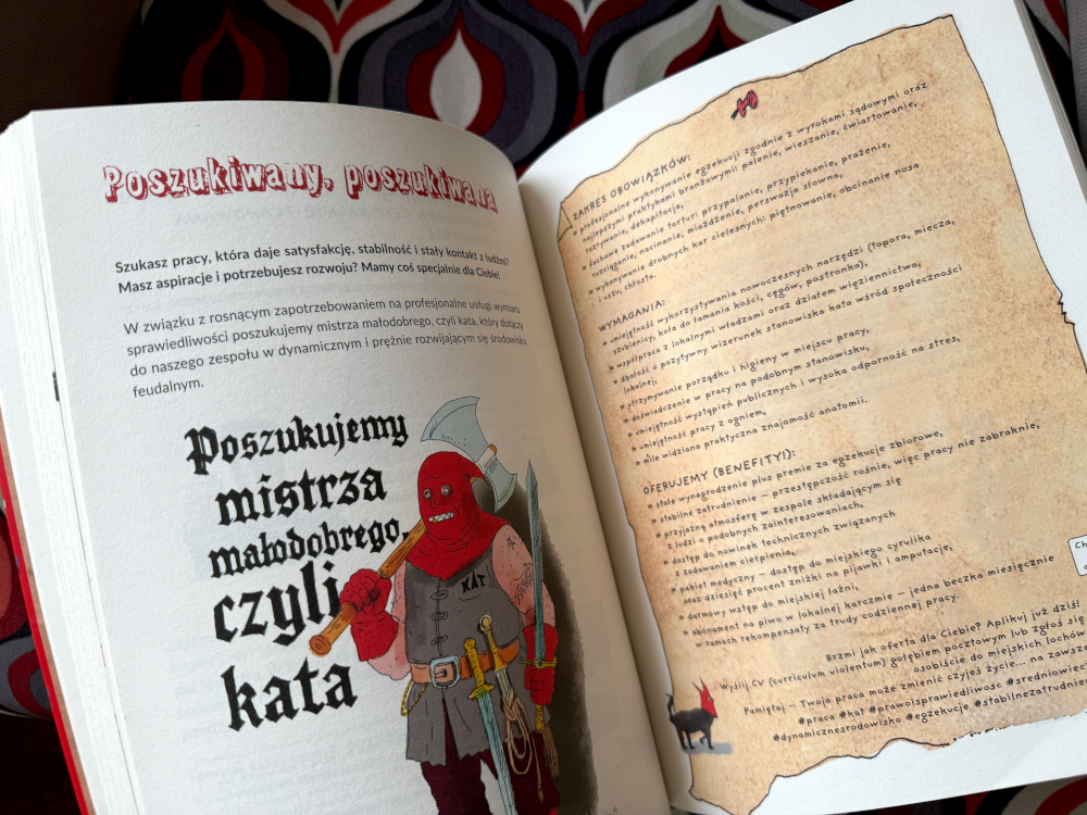 mistrz kat z toporem w dłoni - ilustracja z książki Czy krzyżacy to fajni chłopacy