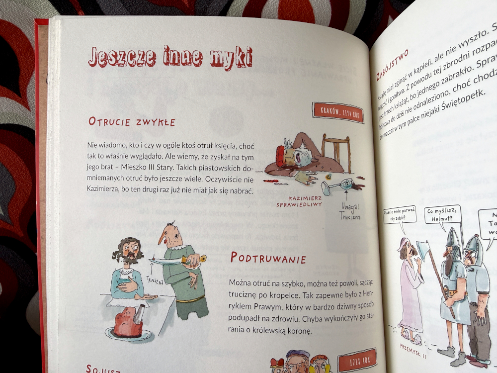 Fragment komiksu edukacyjnego Czy Krzyżacy to fajni chłopacy? – średniowieczne intrygi i ciekawostki historyczne