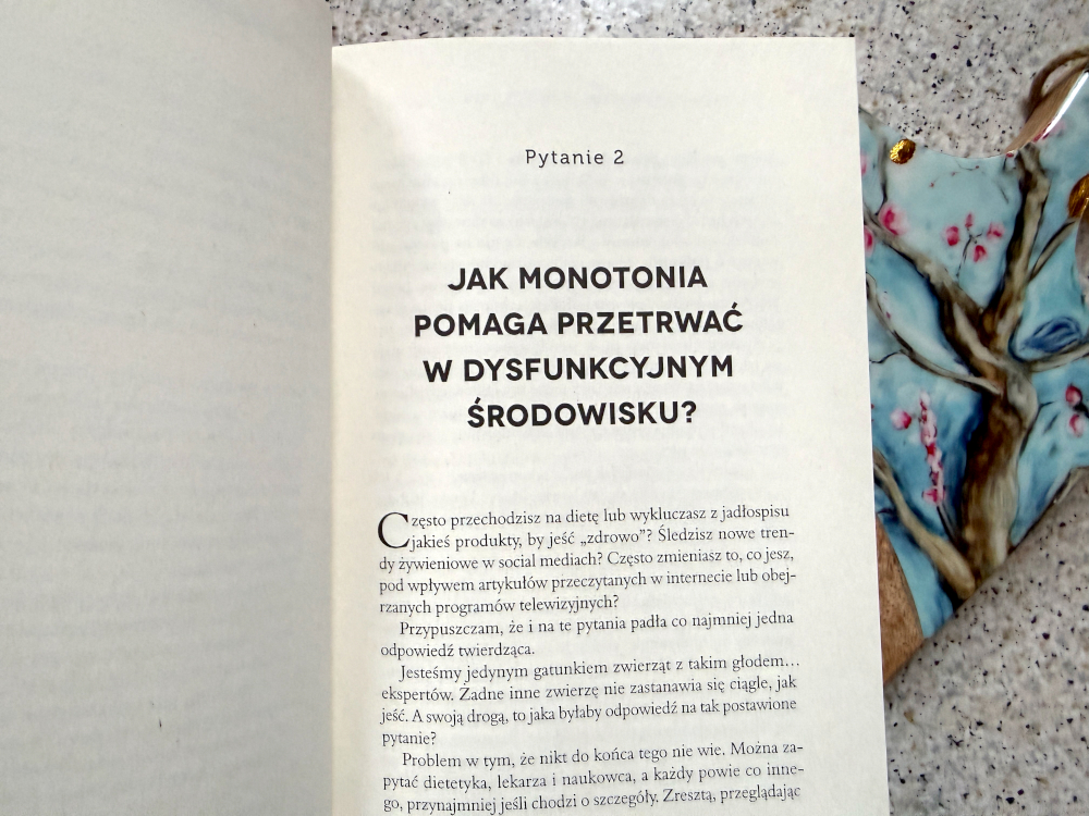 Rozdział o monotonii jedzenia w książce Sztuka obrony przed gównianym jedzeniem