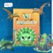 Okładka książki „101 Dinozaurów i wszystko, co musisz o nich wiedzieć” – kolorowa książka o dinozaurach dla dzieci.