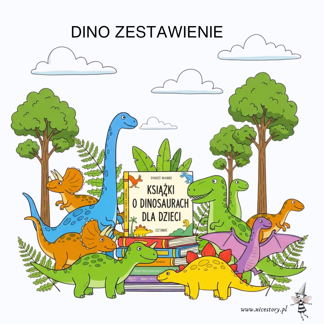 Książki dla dzieci o dinozaurach zestawienie na blogu nicestory