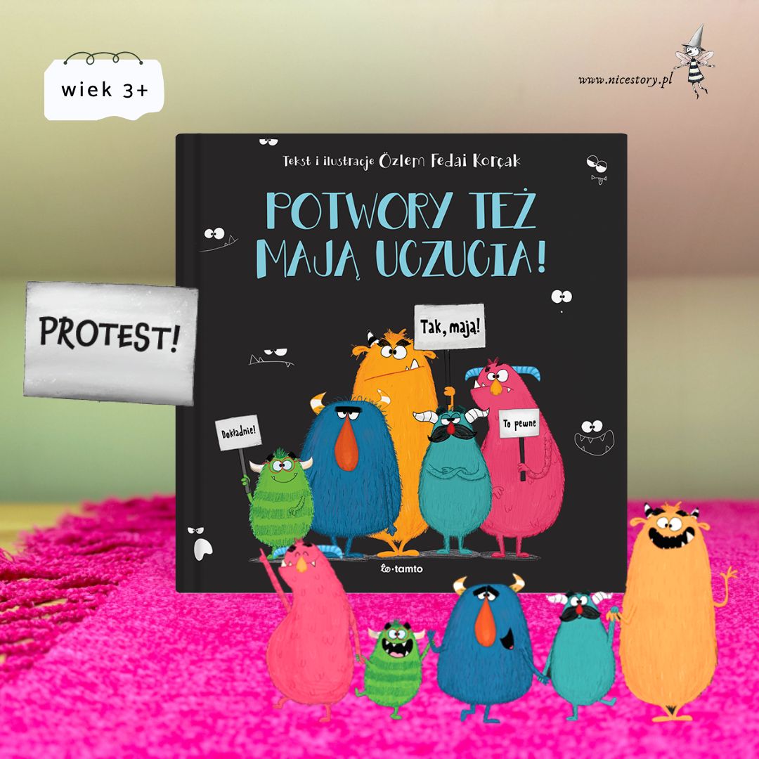 Okładka książki Potwory też mają uczucia dla dzieci