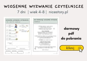 Wiosenne wyzwanie czytelnicze dla dzieci blog nicestory