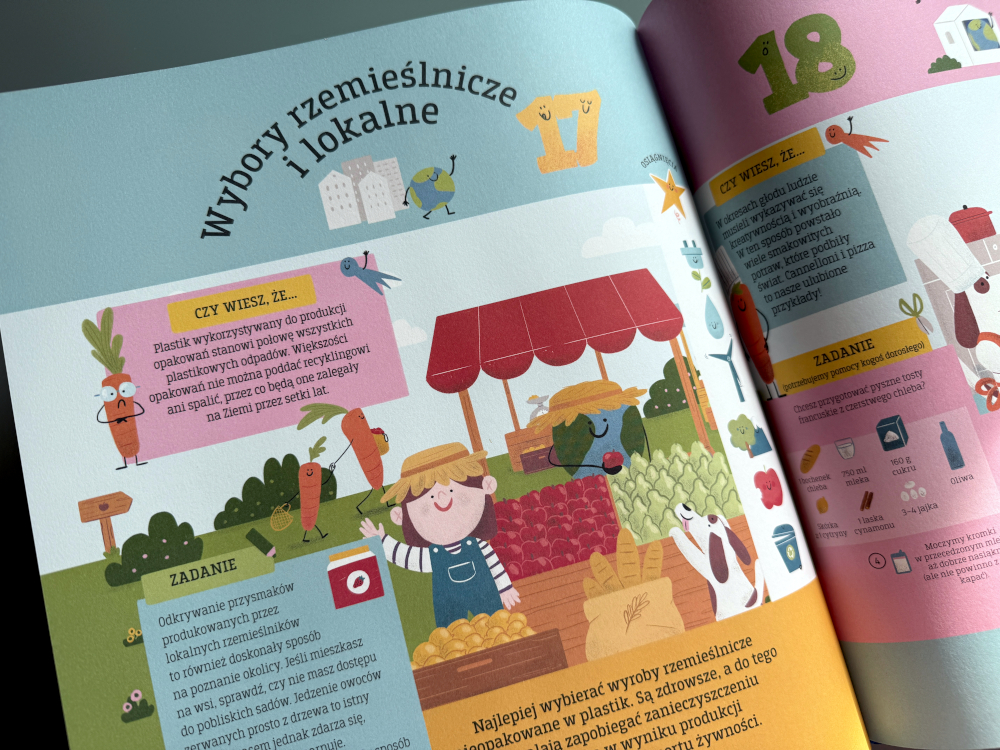 Wybory rzemieślnicze i lokalne czyli jak być ekologicznym książka dla dzieci