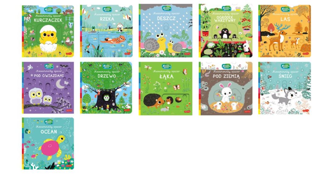 Seria dla dzieci 0+ Niesamowity spacer - okładki