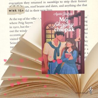 Mój fikcyjny chłopak okładka romantycznej książki dla nastolatków