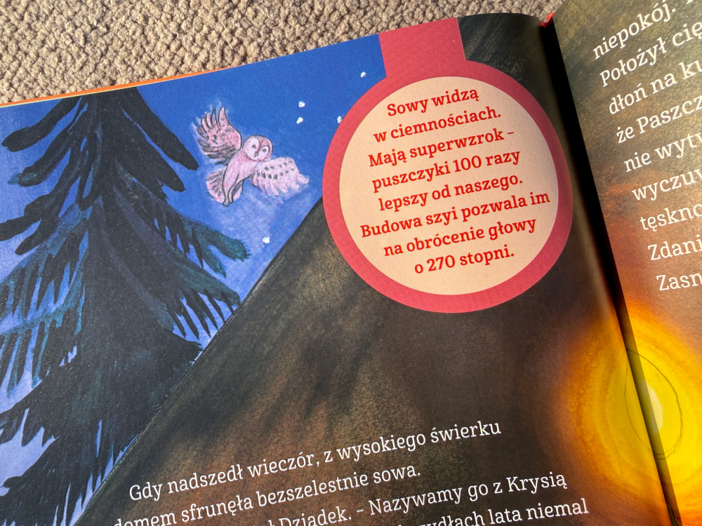 Basia Supermoce zwierząt - informacja o sowie