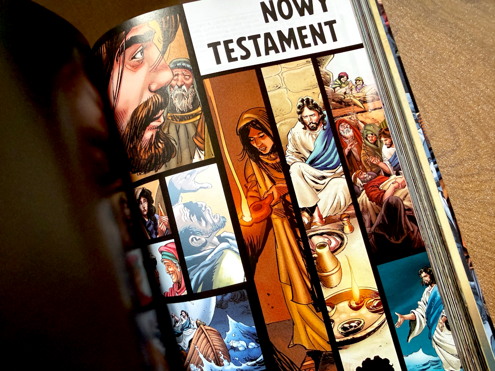 Nowy testament komiksowa formuła Biblia