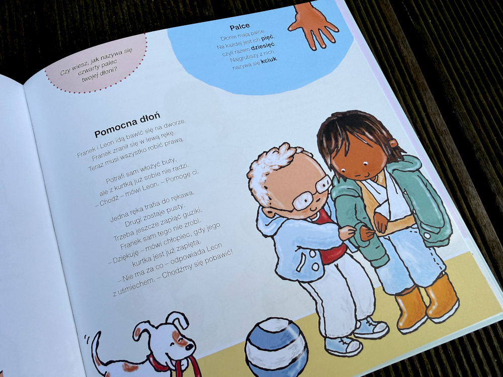 Książki dla przedszkolaków o tym jak ważna jest pomocna dłoń gdy cię coś boli