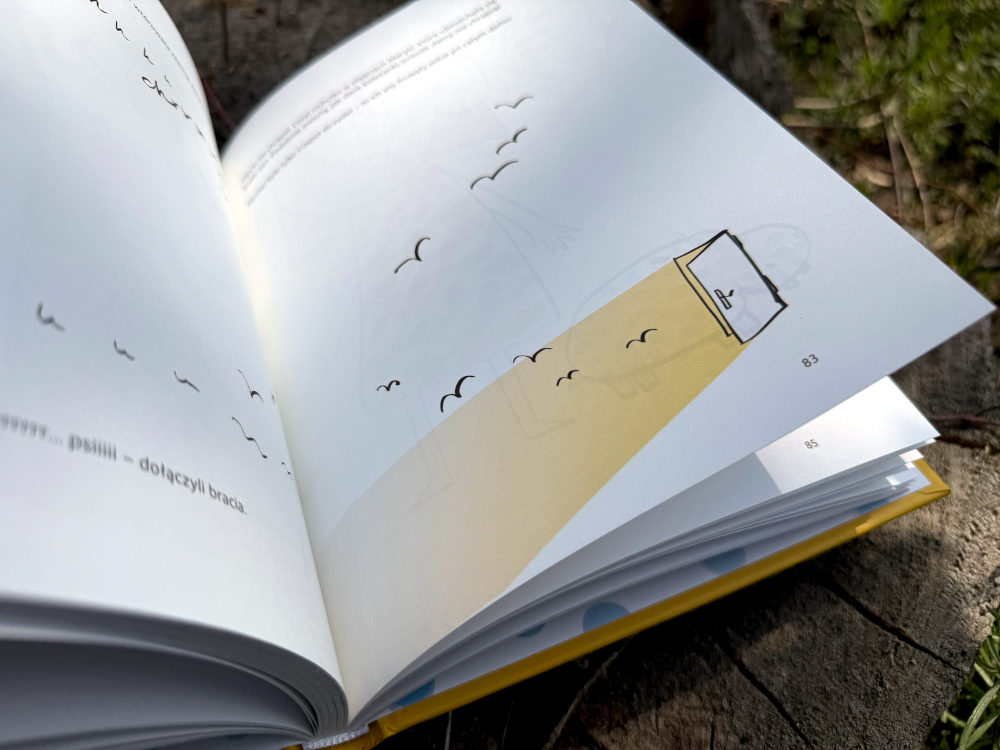 Rozdział pusty, w którym wszyscy bohaterowie książki Wnętrze książki Alborytmy Hipotama odpoczywają