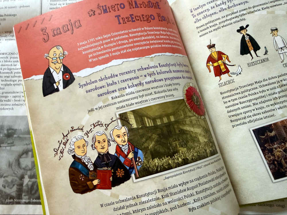 Rozdział z książki Nasza Paczka Niepodległa o świece Konstytucji 3 maja
