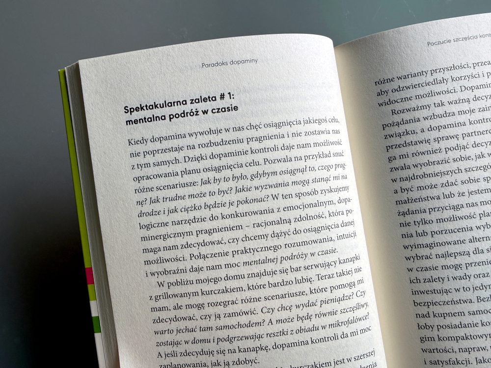 Mentalna podróż w czasie - ilustracje tekstu z książki paradoks dopaminy