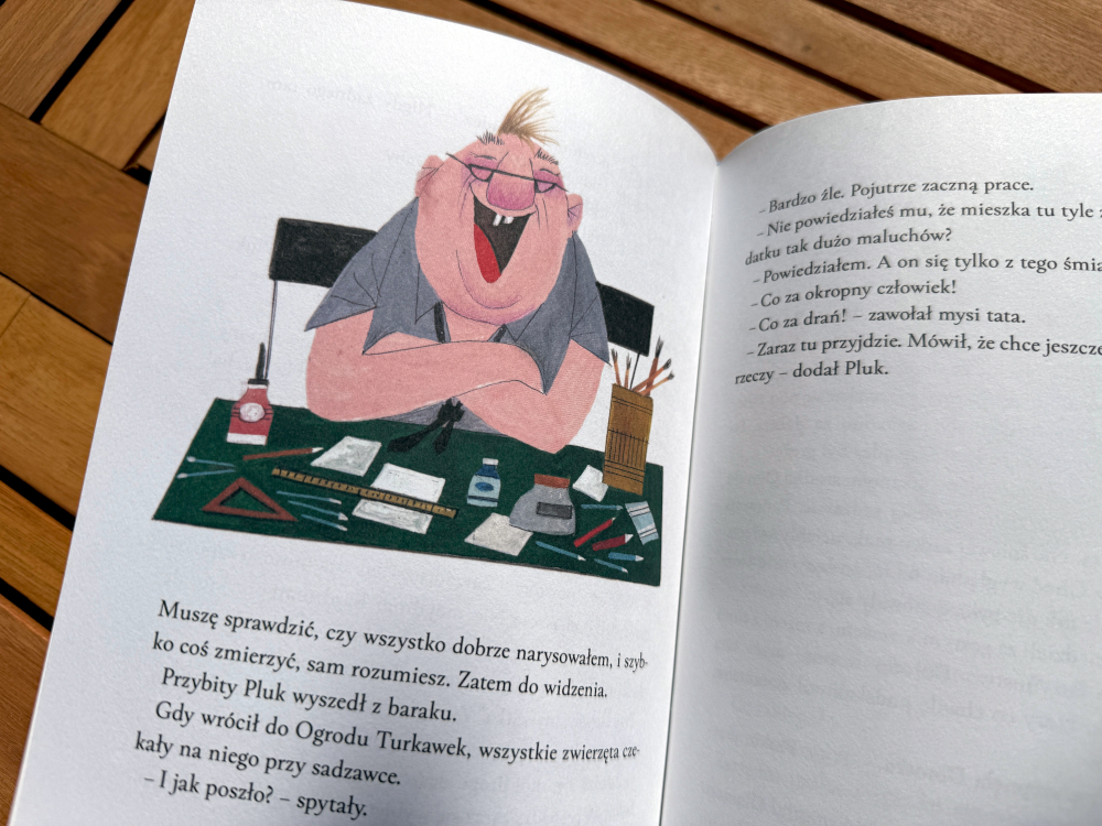 Uśmiechnięty bohater książki dla dzieci