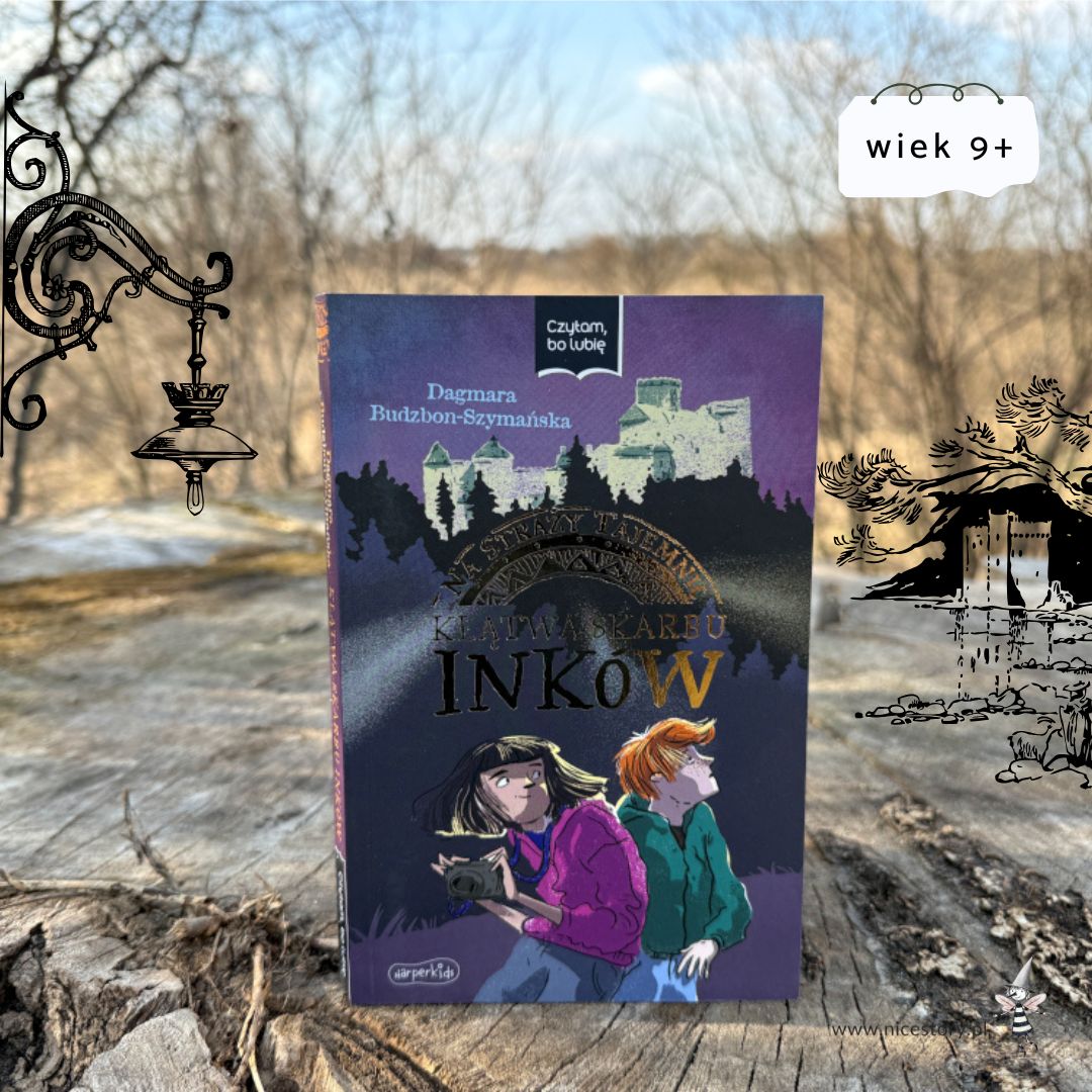 Okładka książki Na straży tajemnic Klątwa skarbu Inków dla dzieci przedstawiająca motyw przygodowy i tajemniczy klimat