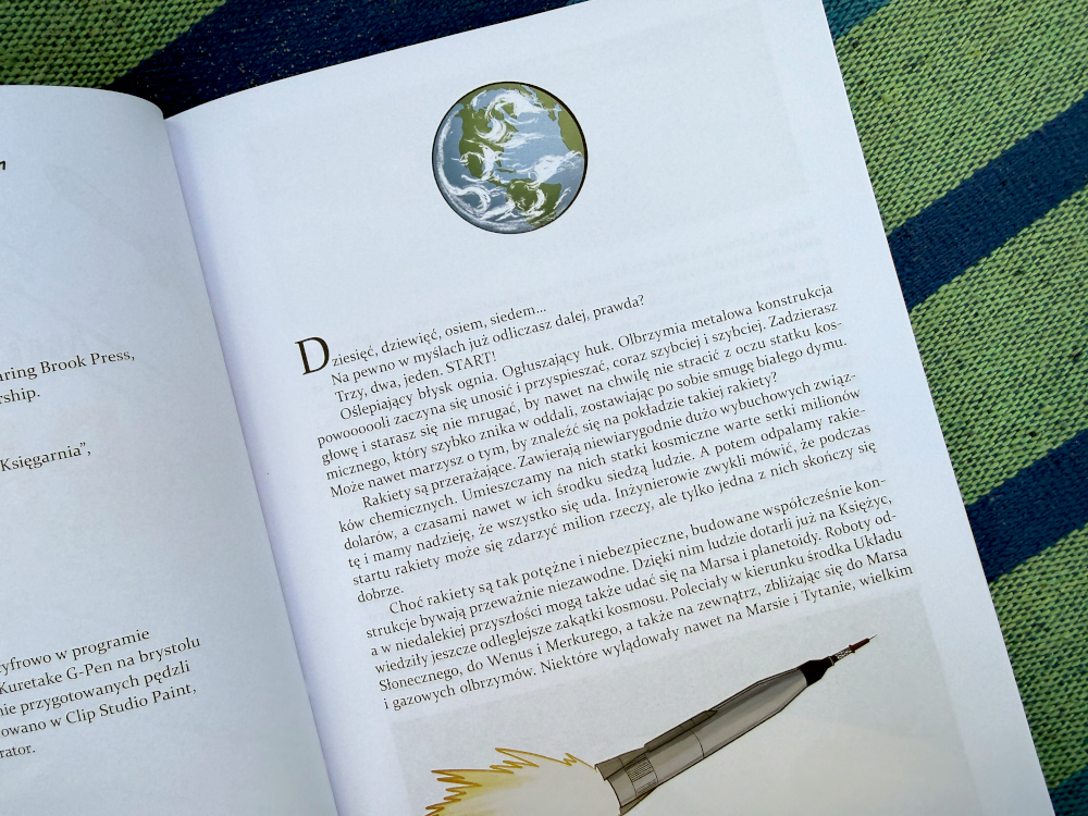 Wstęp do książki Naukokomiks Rakiety - ilustracja z książki