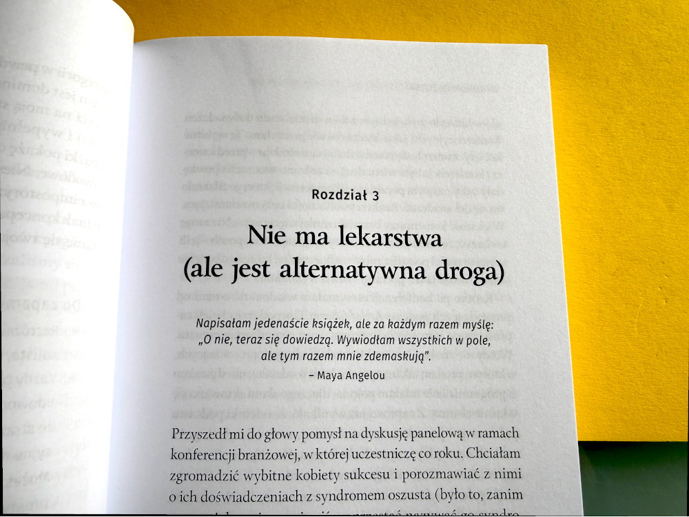 Rozdział z książki Syndrom oszusta, Nie ma lekarstwa 