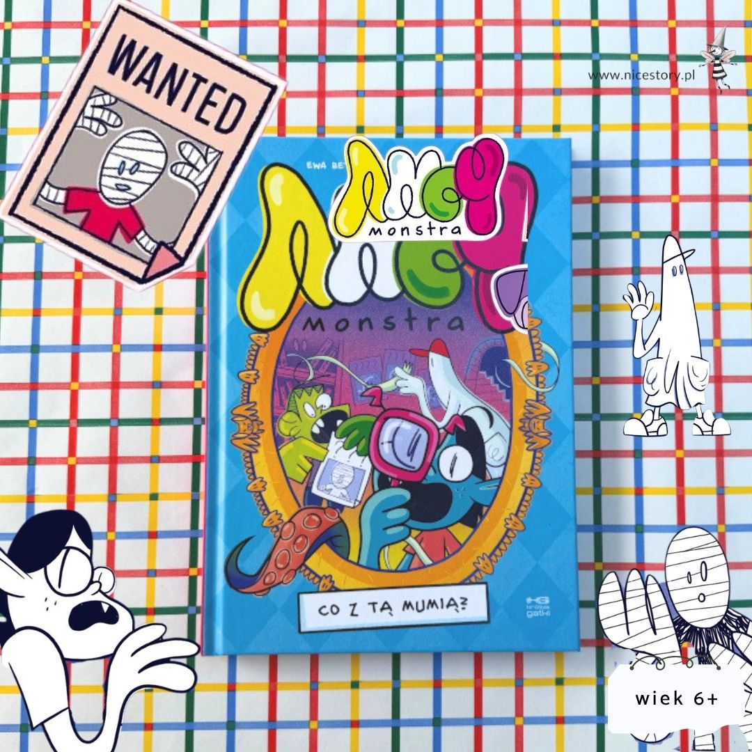 Ancymonstra Co z tą mumią okładka komiksu dla dzieci wiek 6+