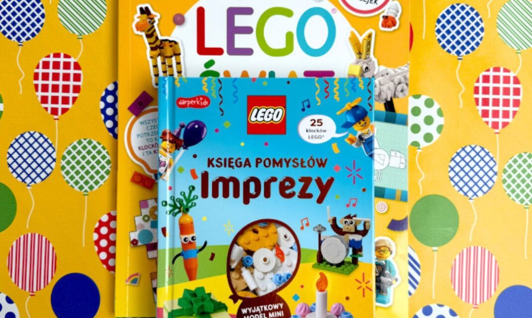 Okładka książki Księga pomysłów LEGO Imprezy z zestawem klocków i inspiracjami do kreatywnych zabaw dla dzieci