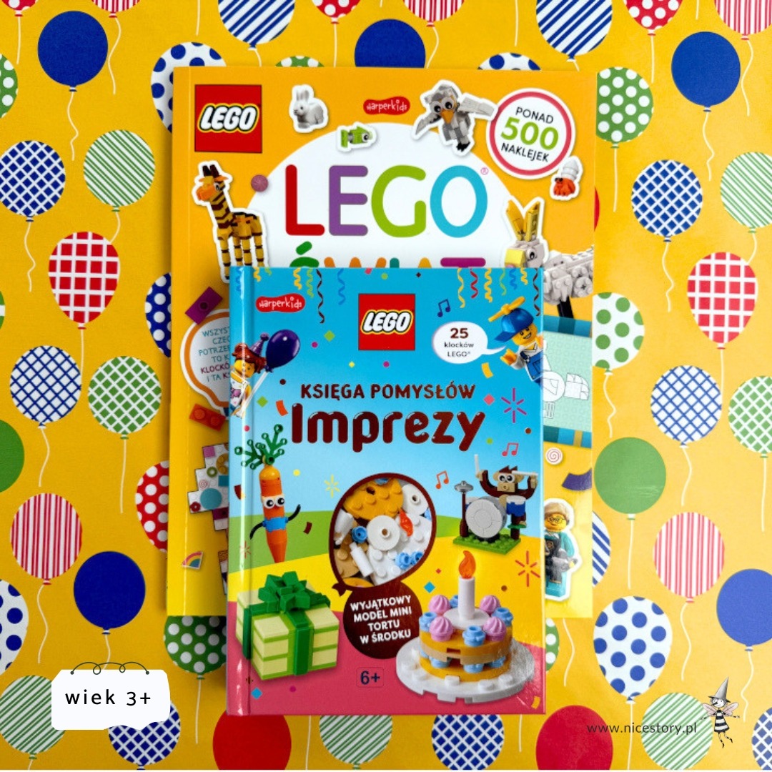 Okładka książki Księga pomysłów LEGO Imprezy z zestawem klocków i inspiracjami do kreatywnych zabaw dla dzieci