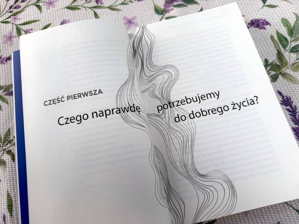 Otwarta książka Umysł, który oddycha z rozdziałem o odpoczynku, nawykach i dobrostanie psychicznym