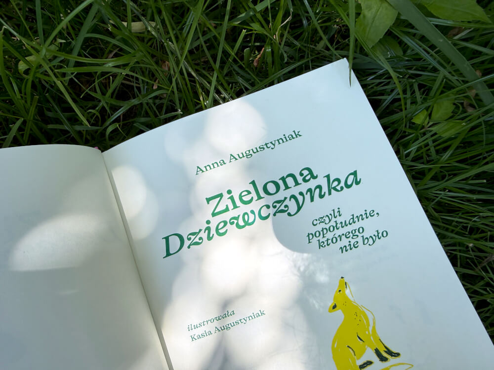 Strona tytułowa z książki Zielona Dziewczynka
