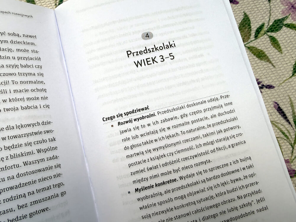 Rozdział o rozwoju emocjonalnym przedszkolaków w wieku 3–5 lat i ich wyobraźni.