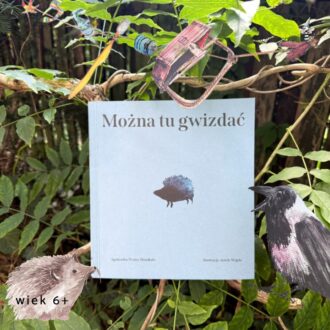 Okładka książki Można tu gwizdać Agnieszki Wolny-Hamkało z ilustracją jeża